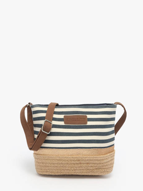 Shoulder Bag Mariniere Le voyage en panier Blue mariniere PM796