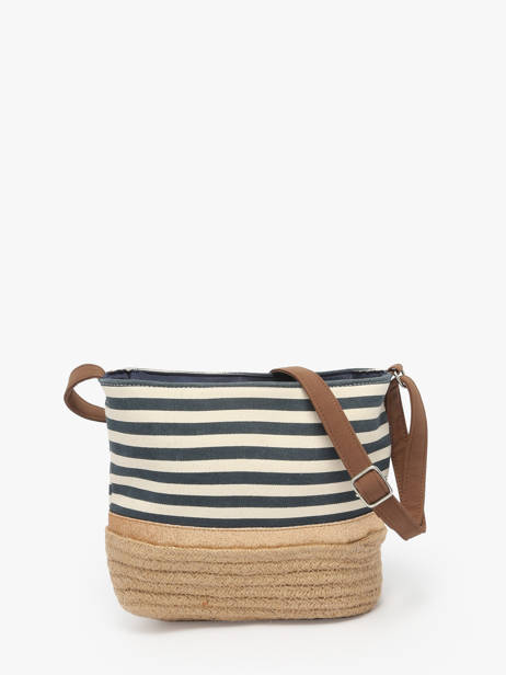 Shoulder Bag Mariniere Le voyage en panier Blue mariniere PM796 other view 4