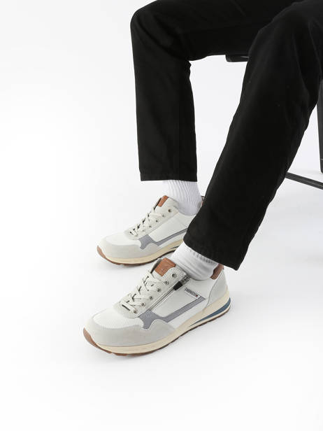 Sneakers Bradley In Leather Mephisto White men P5147074 other view 1