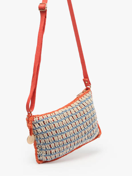 Shoulder Bag Over The Rainbow Cotton Le voyage en panier Blue over the rainbow PM871 other view 2