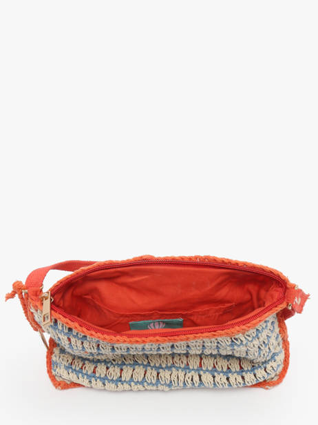 Shoulder Bag Over The Rainbow Cotton Le voyage en panier Blue over the rainbow PM871 other view 3