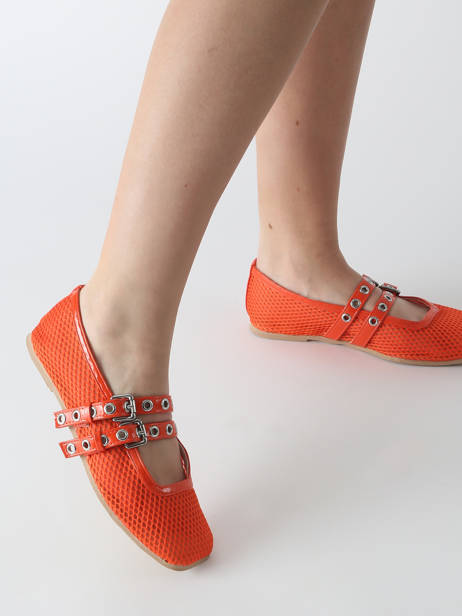Ballerinas Colors of california Orange women CPATTY07 other view 1