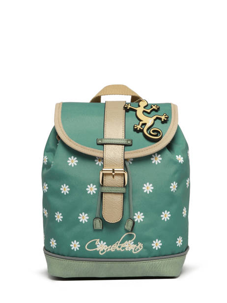 1 Compartment Backpack Cameleon Green vintage fantasy SD25 other view 5