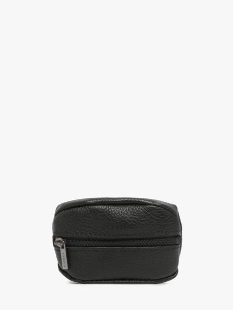 Leather Coin Purse Madras Etrier Black madras EMAD043