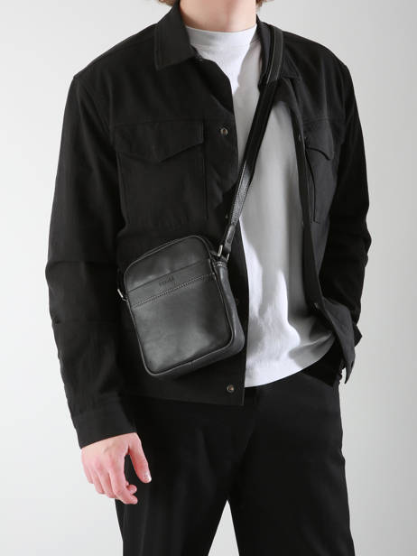 Sac Bandoulière Spider Cuir Etrier Noir spider ESPI704S vue secondaire 1