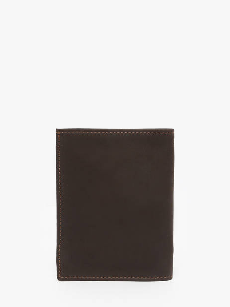 Leather Wallet Oil Etrier Brown oil EOIL140 other view 3