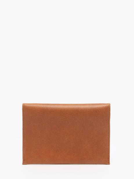 Leather Passport Holder Oil Etrier Brown oil EOIL054 other view 2