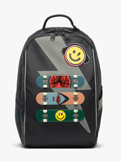 3-compartment Backpack Jeune premier Blue daydream boys B