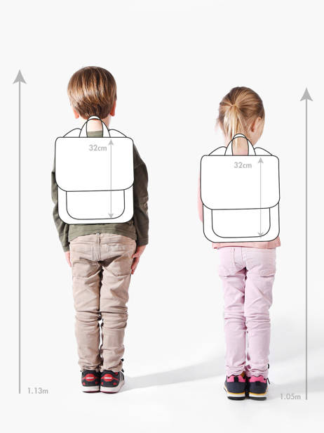 1 Compartment Backpack Jeune premier Blue daydream girls G other view 1