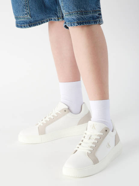 Sneakers In Leather Calvin klein jeans White men 121902S other view 1