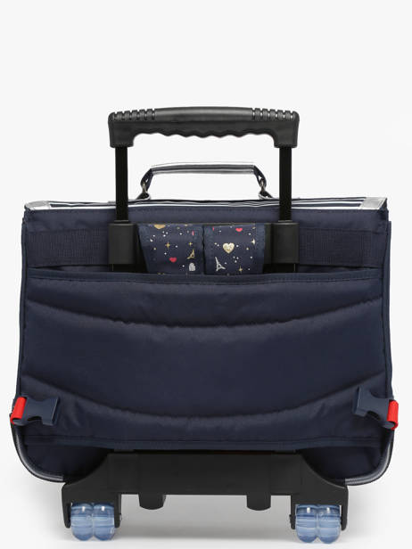 Cartable à Roulettes 2 Compartiments Tann's Bleu les fantaisies f 42321 vue secondaire 5