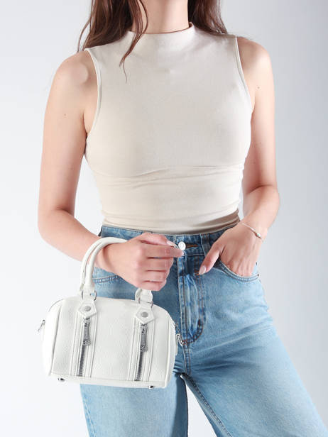 Handbag Grained Miniprix White grained KJ62061 other view 1