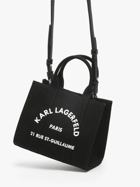 Sac Bandoulière Rsg Coton Karl lagerfeld Noir rsg A1W50118 vue secondaire 1