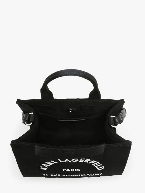 Sac Bandoulière Rsg Coton Karl lagerfeld Noir rsg A1W50118 vue secondaire 2