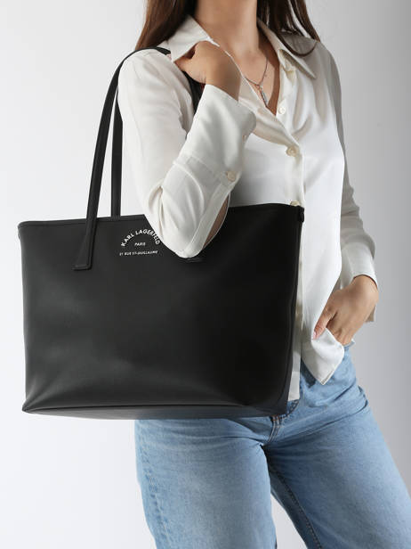Sac PortÃ© Ã©paule Rsg Polyurethane Karl lagerfeld Noir rsg A3W30314 vue secondaire 1