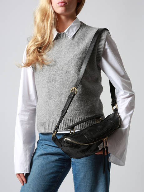 Shoulder Bag Origami Lancel Black origami A13260 other view 1