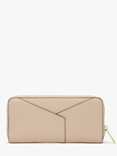 Wallet Leather Lancel Beige enveloppe A13711 other view 2