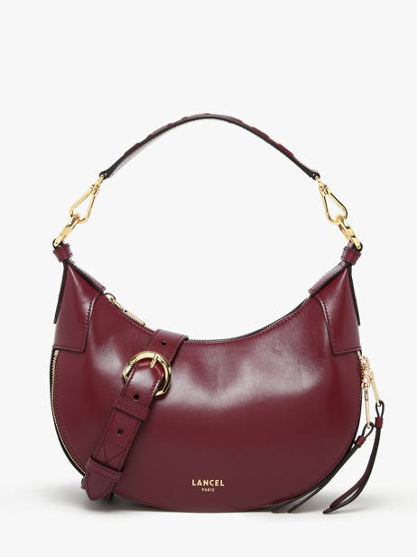 Sac BandouliÃ¨re Origami Cuir Lancel Violet origami A13313