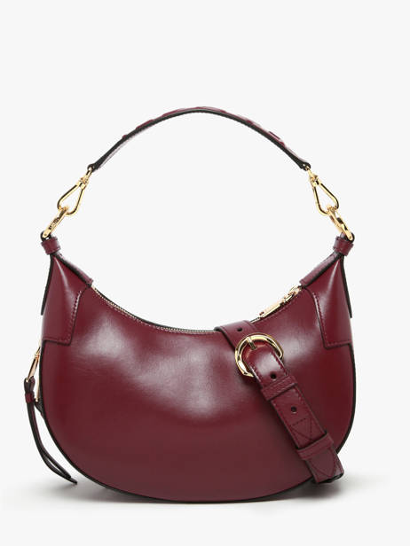Sac BandouliÃ¨re Origami Cuir Lancel Violet origami A13313 vue secondaire 3