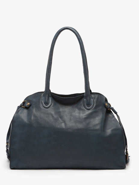 Shoulder Bag Cow Leather Basilic pepper Blue cow BCOW85 other view 3