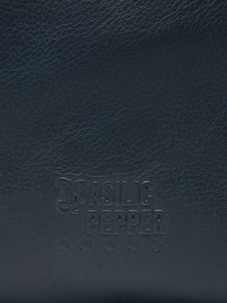 Shoulder Bag Cow Leather Basilic pepper Blue cow BCOW85 other view 4