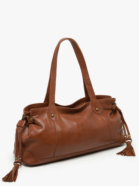 Shoulder Bag Cow Leather Basilic pepper Brown cow BCOW80 other view 2