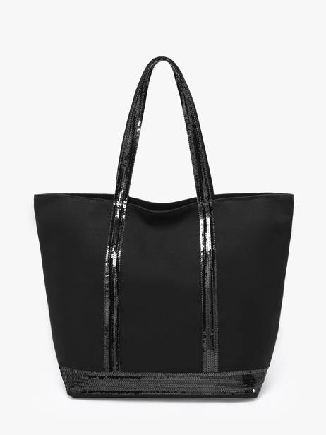 Satchel Cabas Cotton Vanessa bruno Black cabas 1V40378 other view 4
