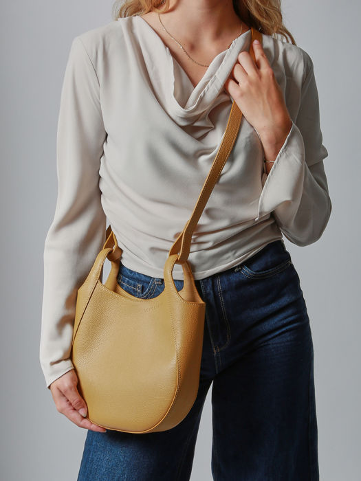 Longchamp Le foulonné Sacs porté travers Jaune