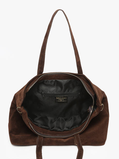 Sac Porté épaule Velvet Milano Marron velvet VE24113 vue secondaire 3