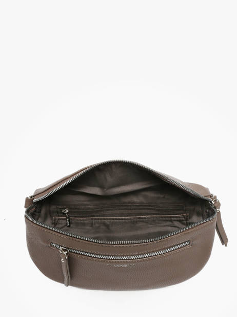 Sac Banane Miniprix Marron grained F8546 vue secondaire 1