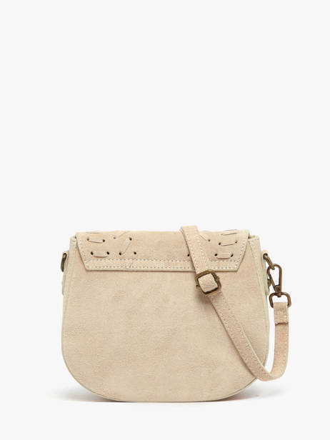 Sac Bandoulière Velvet Cuir Milano Beige velvet VE25062 vue secondaire 3