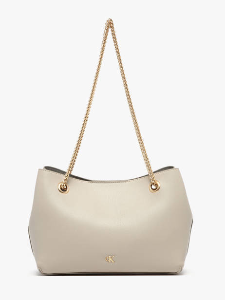 Sac Porté épaule Minimal Mono Polyester Recyclé Calvin klein jeans Beige minimal mono 4F3205G