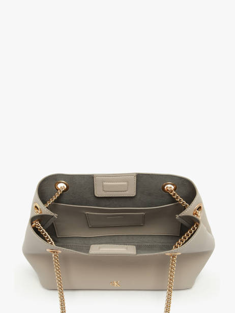 Sac Porté épaule Minimal Mono Polyester Recyclé Calvin klein jeans Beige minimal mono 4F3205G vue secondaire 2