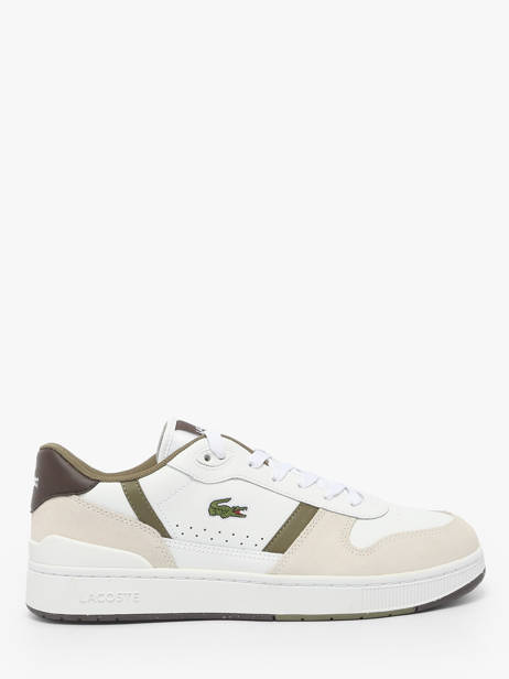 Sneakers En Cuir Lacoste Blanc men SMA0182