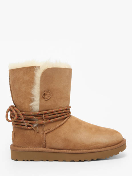Bottines En Cuir Ugg Beige women 1171530