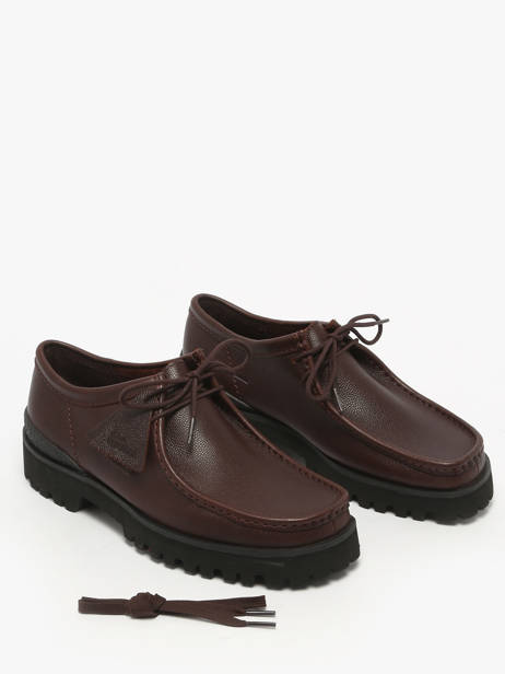 Chaussures Derbies En Cuir Clarks Marron men 26183314 vue secondaire 1