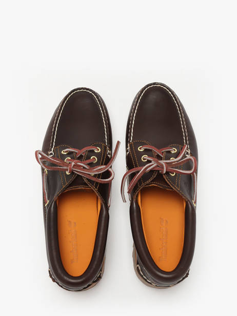 Chaussures Bateau Noreen En Cuir Timberland Marron men 32141 vue secondaire 3