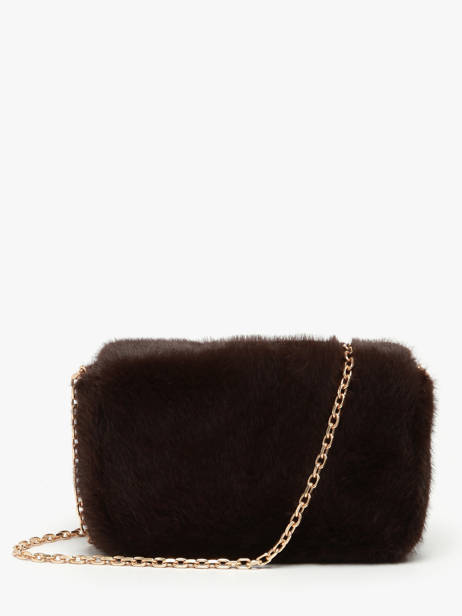 Sac Bandoulière Moon M En Fausse Fourrure Vanessa bruno Marron moon 30V40533 vue secondaire 4