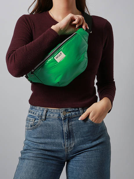 Sac Banane Wouf Vert glossy BW250027 vue secondaire 1