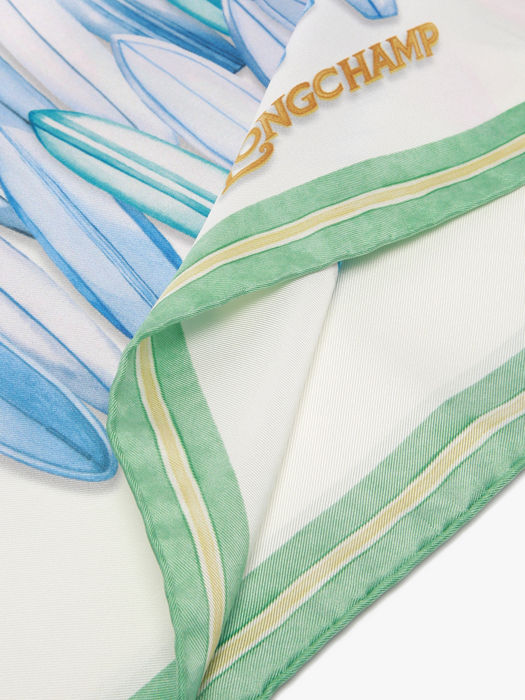 Longchamp Soie gots Etole Blanc