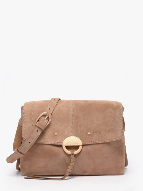 Sac Bandoulière Othilia En Cuir Suède Vanessa bruno Beige othilia 55V40813