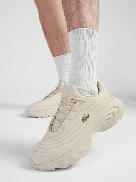 Sneakers En Cuir Lacoste Blanc men 1SMA0063 vue secondaire 1