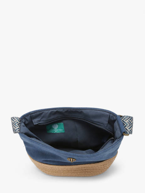 Sac Bandoulière City Coton Le voyage en panier Bleu city PM962 vue secondaire 2