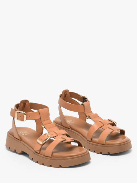 Sandales En Cuir We do Orange women 45710A03 vue secondaire 1