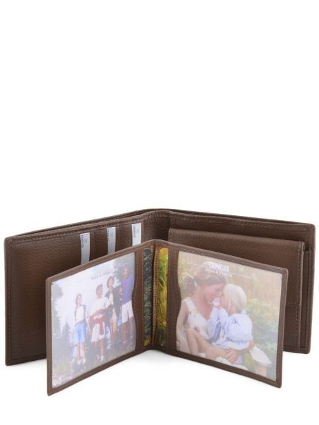 Wallet Leather Crinkles Brown caviar 14023 other view 4