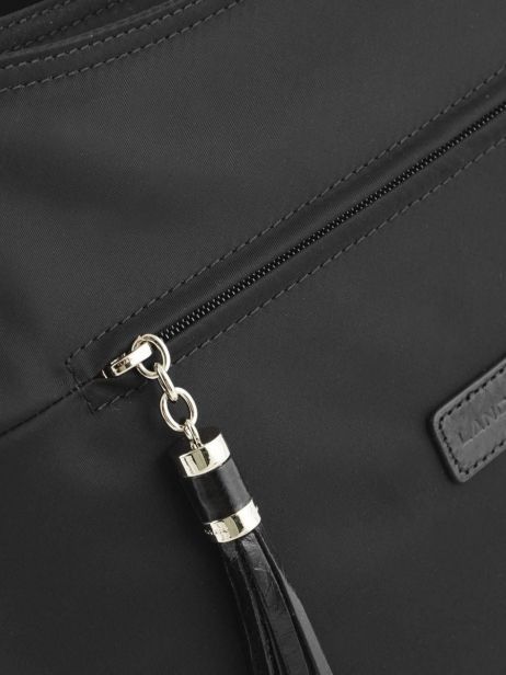 Sac BandouliÃ¨re Basic Pompom Lancaster Noir basic pompom 38 vue secondaire 2