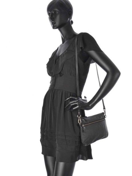 Sac Bandoulière Vicky Cuir Nat et nin Rose vintage VICKY vue secondaire 4