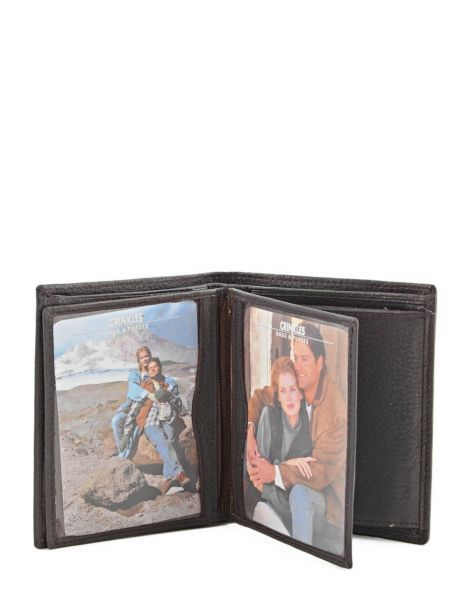 Wallet Leather Crinkles Brown caviar 14089 other view 4