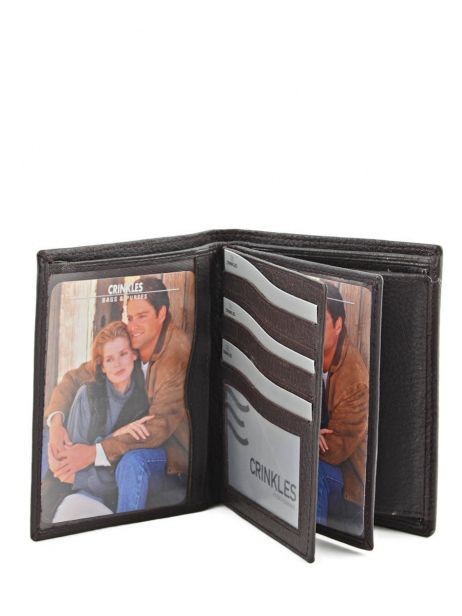 Wallet Leather Crinkles Brown caviar 14089 other view 3