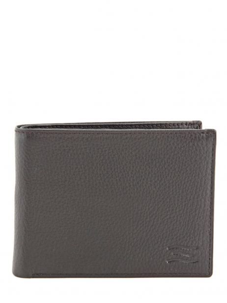 Wallet Leather Crinkles Brown caviar 14082